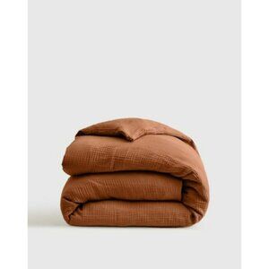 NWT Quince King Terracotta Organic Airy Gauze Duvet Cover – Lightweight No Shams